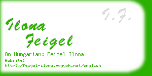 ilona feigel business card
